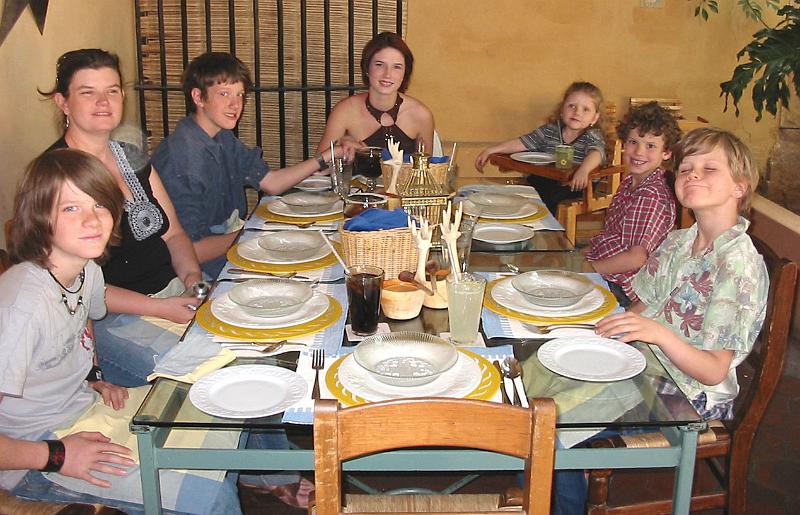 6-22.JPG - Big sister Danni visited Guanajuato, a nearby town in Mexico, for a field trip. So we visited her and she invited us out for lunch.